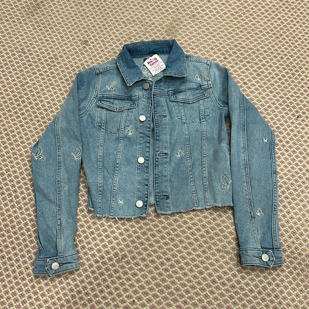 DL1961 Girls butterfly jean jacket